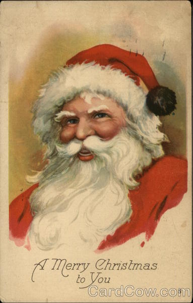 Santa smiling wearing his hat Santa Claus