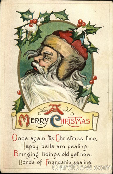 A Merry Christmas, Once Again 'Tis Christmas Time, Happy Bells are Pealing