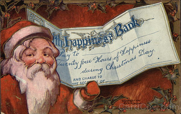 4th Happiness Bank, Pay to ---- Twenty Four Hours of Happiness During Christmas Day