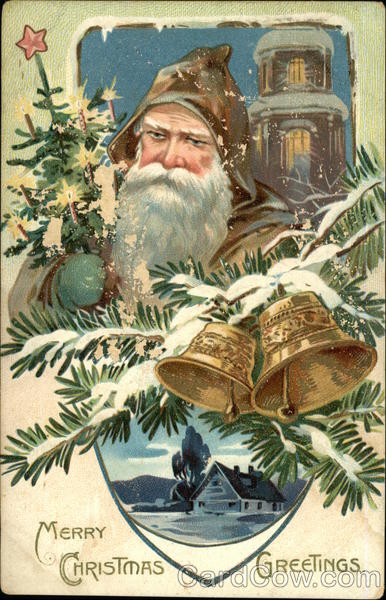 Merry Christmas Greetings Santa Claus