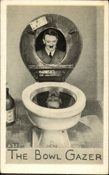 The Bowl Gazer - Hitler Postcard