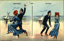 Before and After - Sailing Postcard