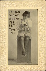 If You Won't Knock I'll Let You in Postcard