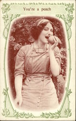 You're a Peach Postcard