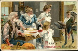 Hearty Thanksgiving Greetings Postcard