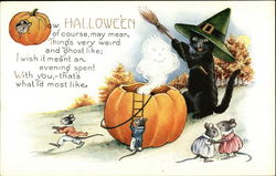 Now, Halloween of Course, May Mean Things Very Weird and Ghost Like; Postcard