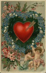 To My Valentine Cupid Postcard Postcard