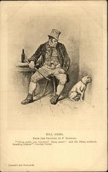 Bill Sikes. From the Drawing by F. Barnard Authors & Writers Postcard 
