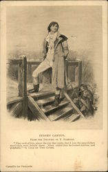 Sydney Carton. From the Drawing by F. Barnard Postcard