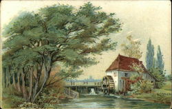 The Lenox Cigar Store Barber Shop and Bath Rooms Postcard