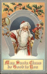 May Santa Claus be Good to You Postcard Postcard