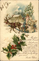 My Dear Little Friend, I Shall Soon Start on my Visit to all the Good Little Children Postcard