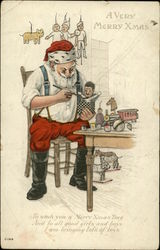 A Very Merry Xmas, To Wish you a Merry Xmas Day, And to all Good Girls and Boys Postcard