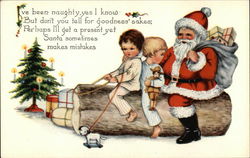 I've Been Naughty, Yes I Know But Don't you Tell for Goodness' Sakes Postcard