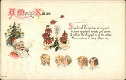 A Merry Xmas Should all the Wishes of my Soul in Sheer Goodwill Reach you Anon Postcard