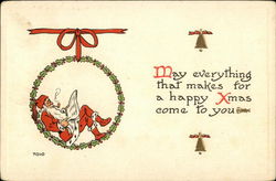 May Everything that Makes for a Happy Xmas Come to You Postcard