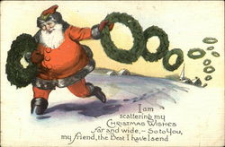 I am scattering my Christmas Wishes far and wide Postcard