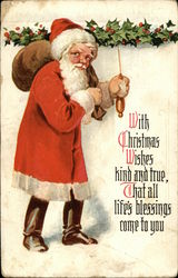 With Christmas Wishes Kind and True, That all Life's Blessings Come to You Postcard