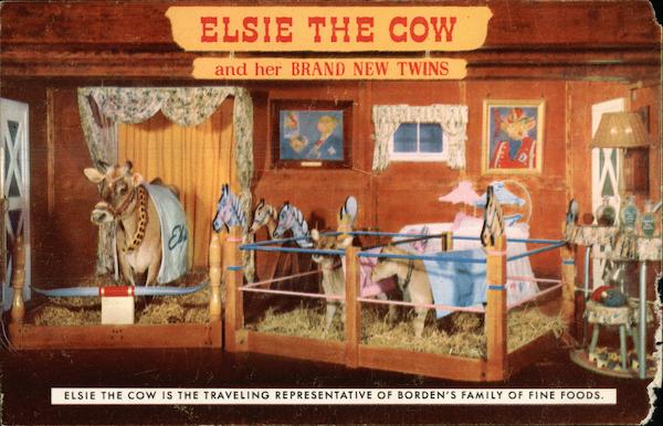 Elsie the Cow and her Brand New Twins Advertising