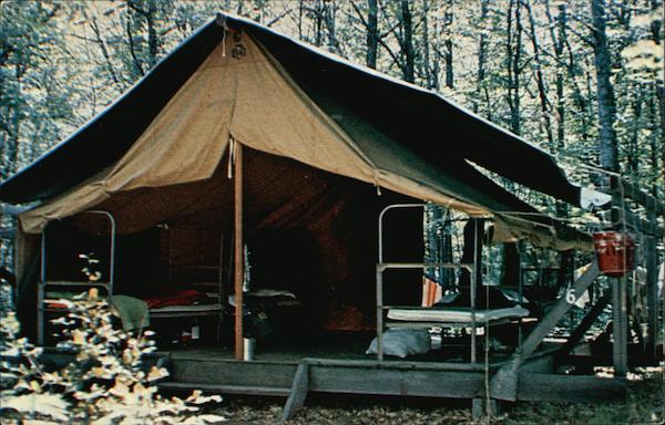 Platform Tents at Camp Birchwood Hayward, WI