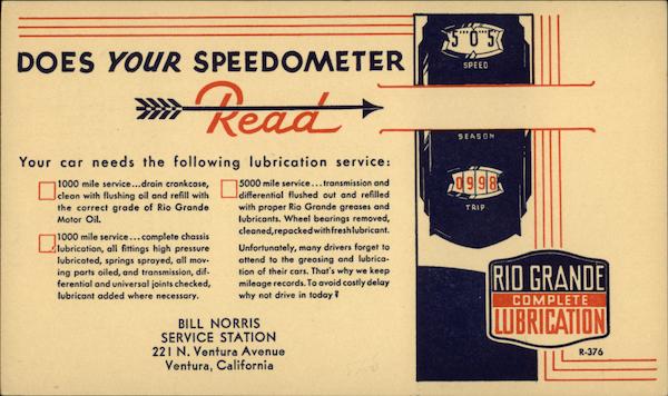 Bill Norris Service Station Ventura California