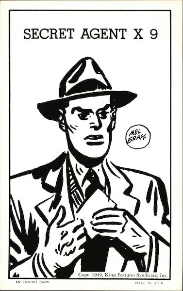 Secret Agent X-9 Mel Graff Cartoons