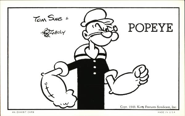 Popeye by Tom Sims Cartoons