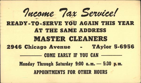 Income Tax Service! Advertising