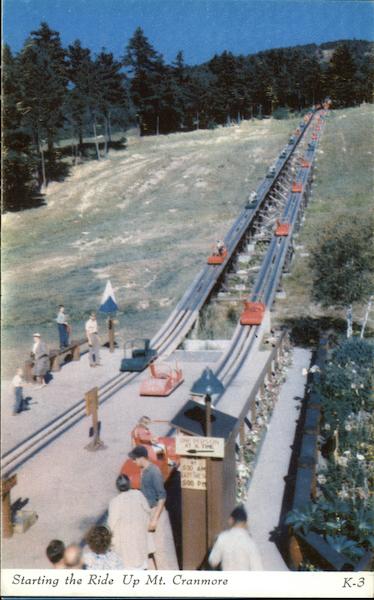 Starting the Ride up Mt. Cranmore North Conway New Hampshire