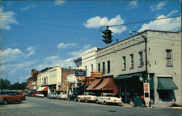 Street Scene Blissfield Michigan