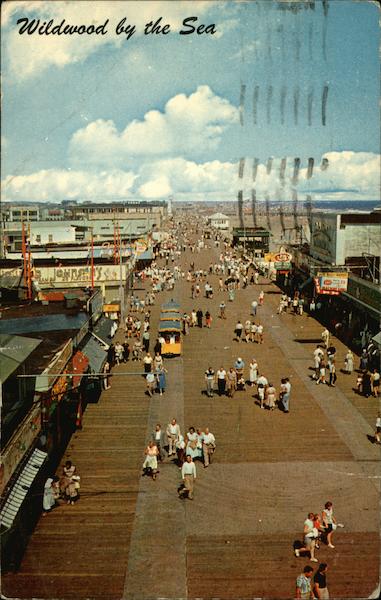 Boardwalk Looking North from Playland Wildwood-By-The-Sea New Jersey