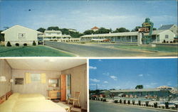 Green Lantern Motel, 15 MacArthur Boulevard Somers Point, NJ Postcard 