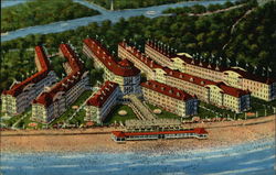 Hotel the Breakers, Cedar Point-on-Lake Postcard