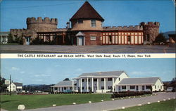 The Castle Restaurant and Olean Motel New York Postcard Postcard