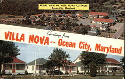 Villa Nova Cottages Ocean City, MD Postcard Postcard