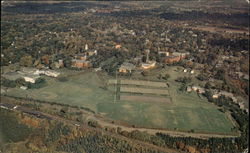 Aerial View of Amherst College Postcard