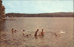 Camp Notre Dame Lake Spofford Postcard