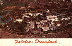 Aerial View of Disneyland Postcard