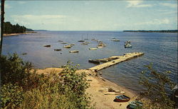 Lake Champlain, Rte. #9 Postcard