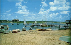 Beach and Boats Weekapaug, RI Postcard Postcard