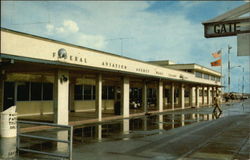 Wake Island Terminal Airport Building Postcard