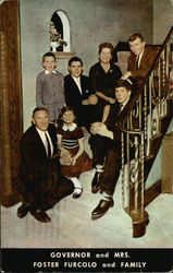 Governor and Mrs. Foster Furcolo and Family Political Postcard Postcard
