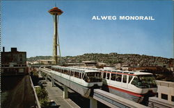 Alweg Monorail Postcard