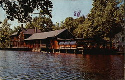 Cobb's Mill Inn by the Waterfall Postcard