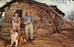 Sod House Built in 1894 (Before Restoration) Postcard