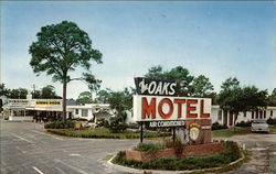 The Oaks Motel, Restaurant & Shopping Center Panacea, FL Postcard Postcard