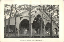 Auditorium, Malaga Camp Newfield, NJ Postcard Postcard