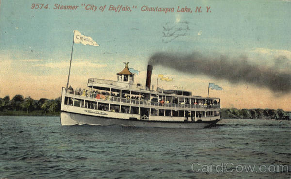 Steamer City Of Buffalo Chautauqua Lake New York