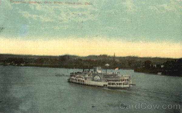 Excursion Steamer, Ohio River Cincinnati