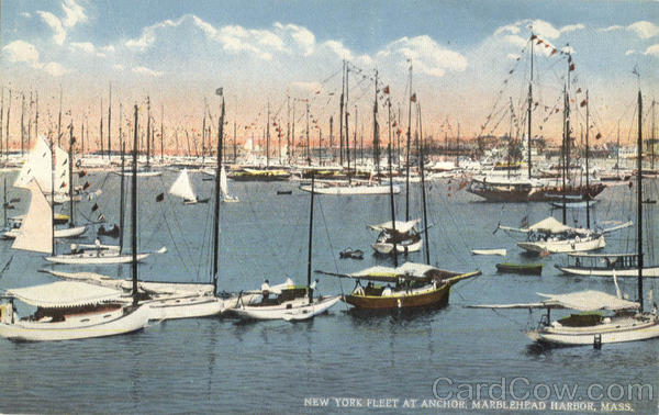 New York Fleet At Anchor Marblehead Massachusetts